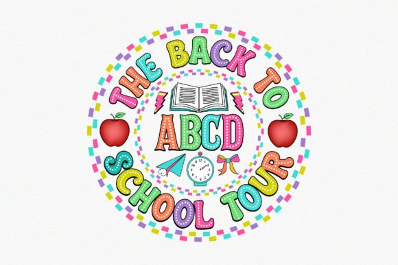 Abcd the Back to School Tour Graphics for Crafts