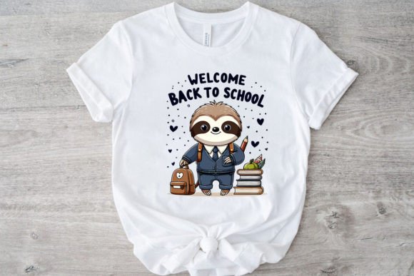 Back to School Sloth Goes to School Graphics