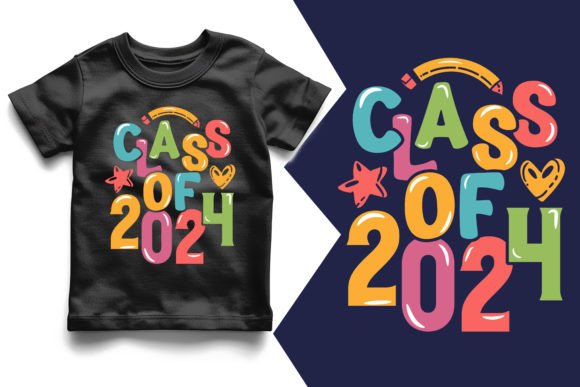 Class of 2024 Back to School T-Shirt Graphics