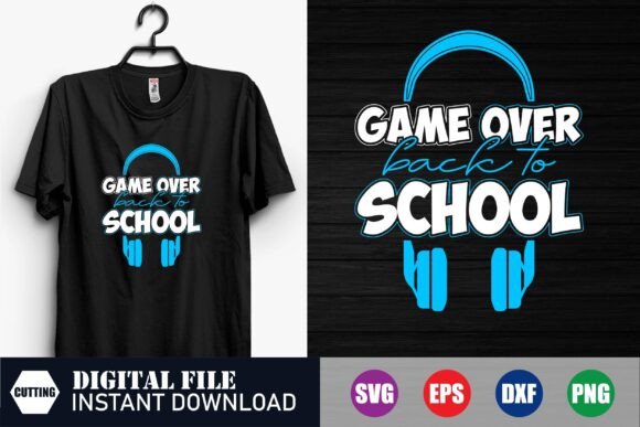 Game Over Back to School Graphics