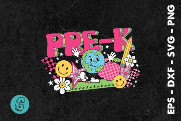 Groovy Pre-K Back to School SVG