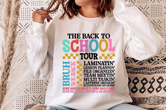 The Back to School Tour SVG: A Graphic Design Asset for T-Shirt Designs
