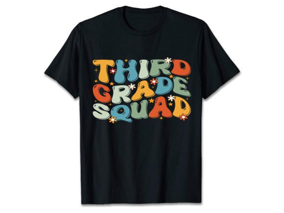 Third Grade T-Shirt Back to School Graphic Design